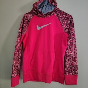 Nike Pink and Black Kids Pea Coat